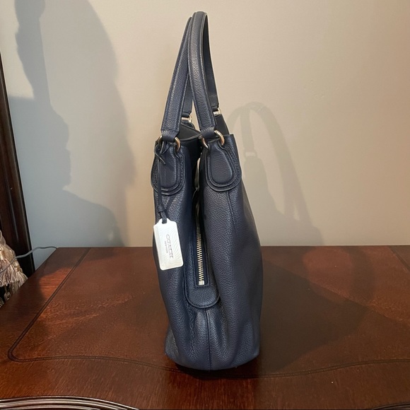 Coach Edie Blue Shoulder Bag - Picture 6 of 16